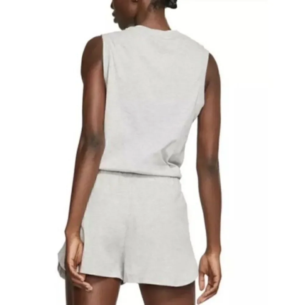 Nike Women's Gray Jumpsuit Graphic Print Romper Small NWT